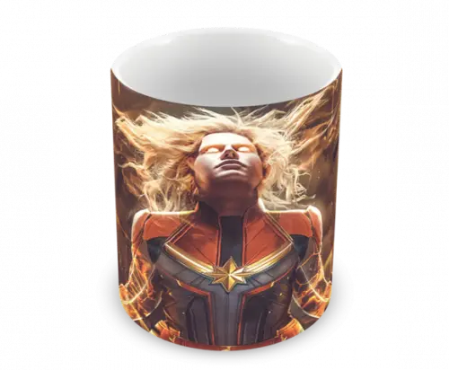 Caneca Polímero Capitã Marvel Personalizada