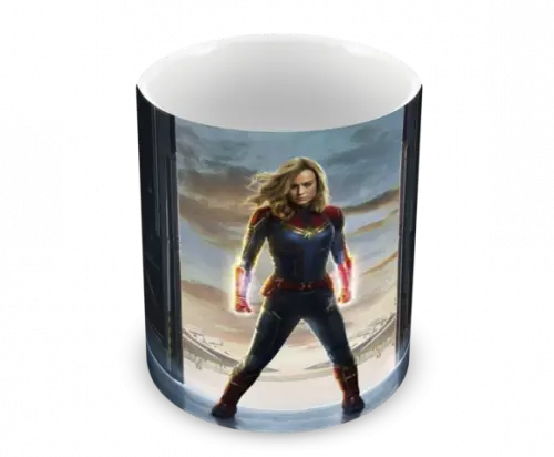 Caneca Polímero Capitã Marvel Personalizada