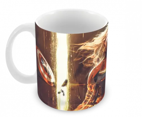 Caneca Polímero Capitã Marvel Personalizada