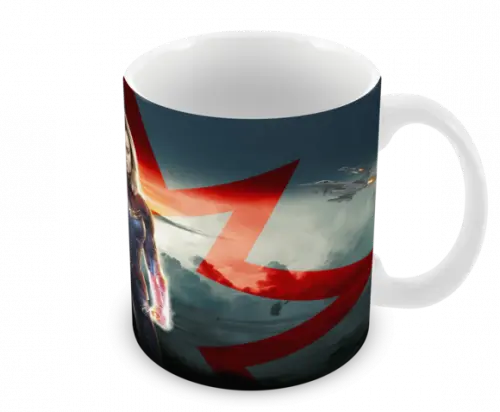 Caneca Polímero Capitã Marvel Personalizada