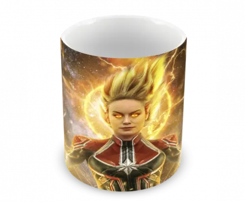 Caneca Polímero Capitã Marvel Personalizada