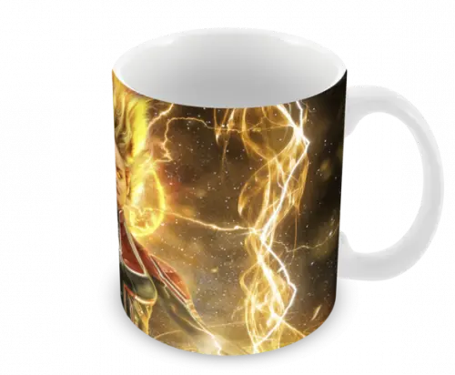 Caneca Polímero Capitã Marvel Personalizada