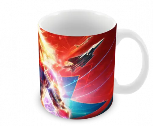 Caneca Polímero Capitã Marvel Personalizada