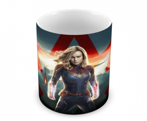 Caneca Polímero Capitã Marvel Personalizada