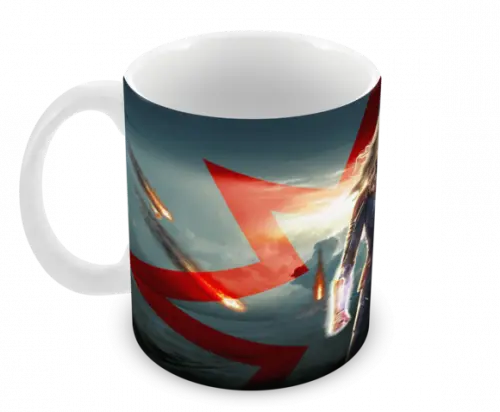 Caneca Polímero Capitã Marvel Personalizada