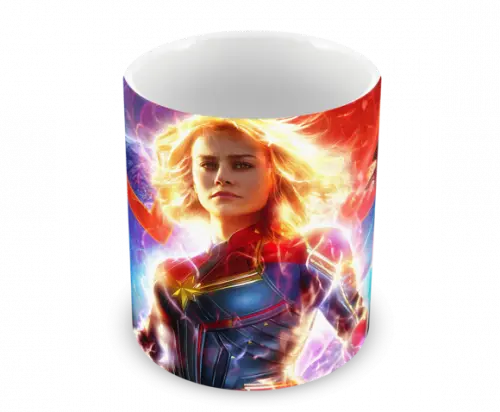 Caneca Polímero Capitã Marvel Personalizada