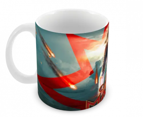 Caneca Polímero Capitã Marvel Personalizada