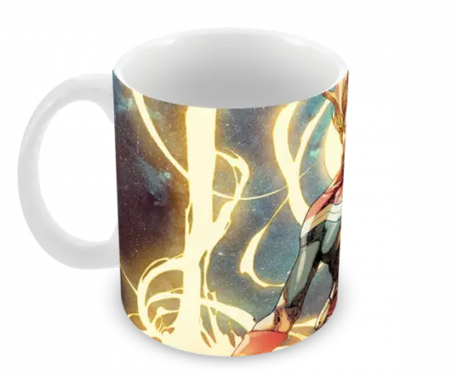 Caneca Polímero Capitã Marvel Personalizada