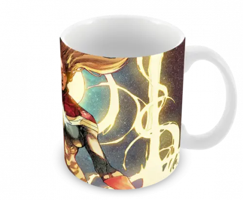 Caneca Polímero Capitã Marvel Personalizada