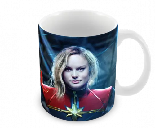 Caneca Polímero Capitã Marvel Personalizada