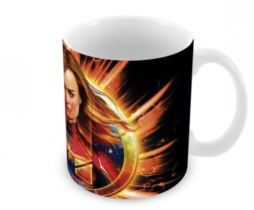 Caneca Polímero Capitã Marvel Vingadores Personalizada