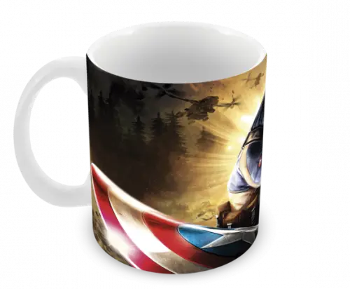 Caneca Polímero Capitão América Personalizada