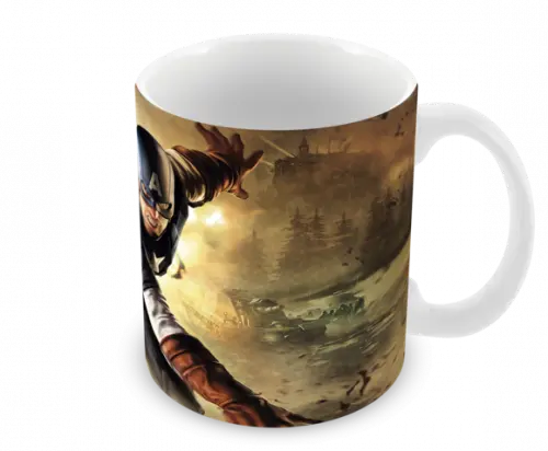 Caneca Polímero Capitão América Personalizada