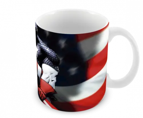 Caneca Polímero Capitão América Personalizada