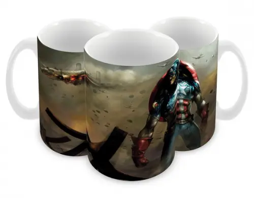 Caneca Polímero Capitão América Personalizada