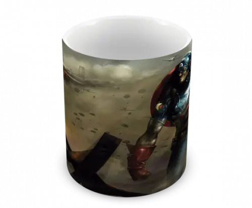 Caneca Polímero Capitão América Personalizada