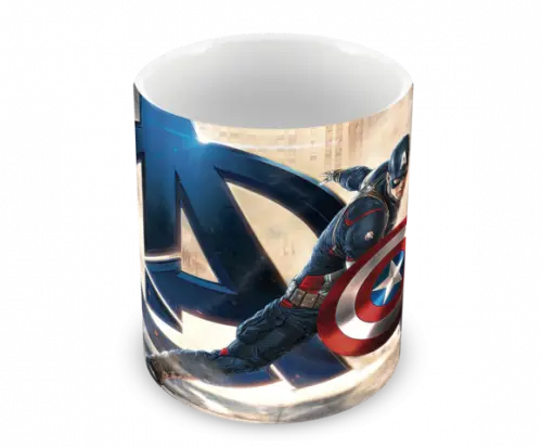 Caneca Polímero Capitão América Personalizada