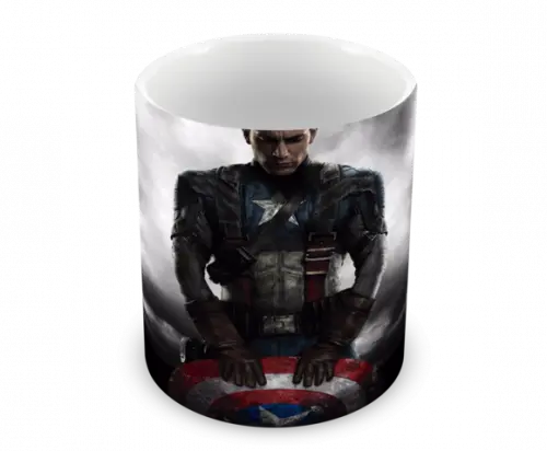 Caneca Polímero Capitão América Personalizada