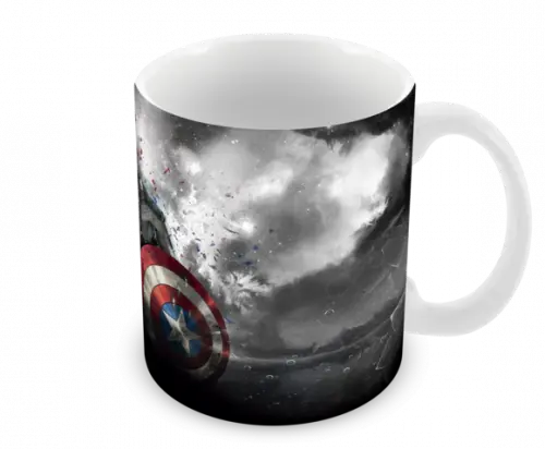 Caneca Polímero Capitão América Personalizada
