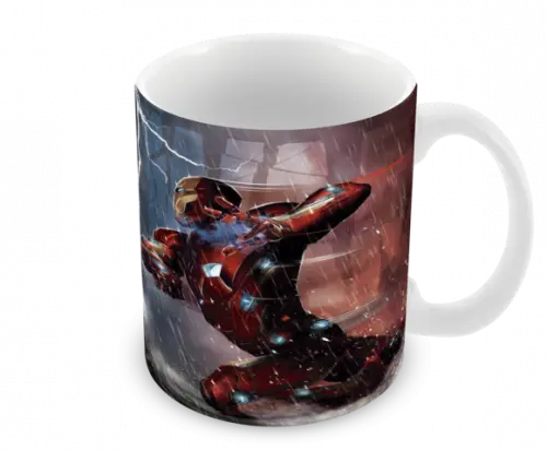 Caneca Polímero Capitão América Vs Homem de Ferro