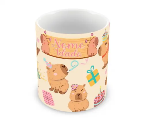 Caneca Polímero Capivara Personalizada