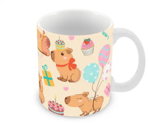 Caneca Polímero Capivara Personalizada
