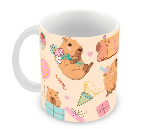 Caneca Polímero Capivara Personalizada