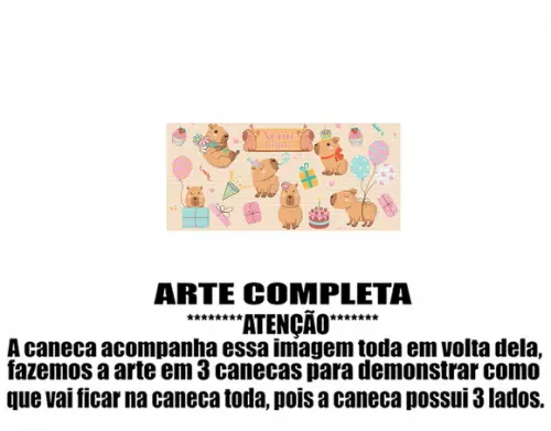 Caneca Polímero Capivara Personalizada
