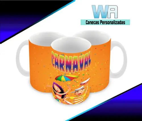 Caneca Polímero Carnaval Personalizada