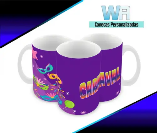 Caneca Polímero Carnaval Personalizada