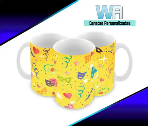 Caneca Polímero Carnaval Personalizada