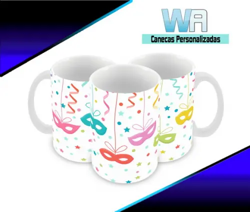 Caneca Polímero Carnaval Personalizada