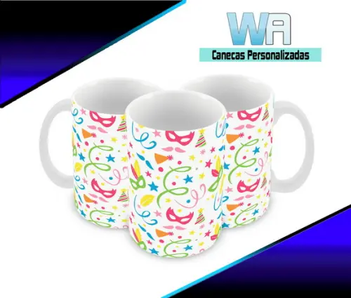 Caneca Polímero Carnaval Personalizada