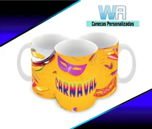 Caneca Polímero Carnaval Personalizada