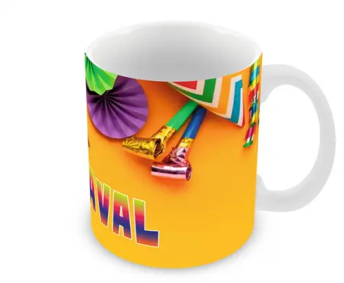 Caneca Polímero Carnaval Personalizada