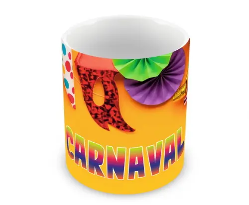 Caneca Polímero Carnaval Personalizada