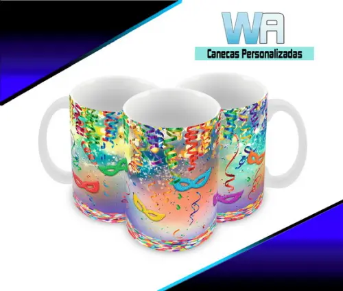 Caneca Polímero Carnaval Personalizada