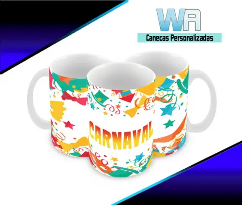 Caneca Polímero Carnaval Personalizada