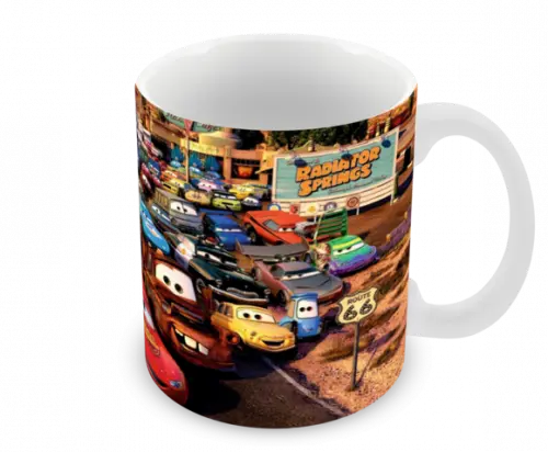 Caneca Polímero Carros Disney Personalizada