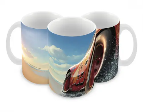 Caneca Polímero Carros Disney Personalizada
