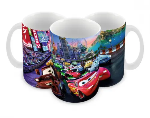 Caneca Polímero Carros Disney Personalizada
