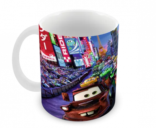 Caneca Polímero Carros Disney Personalizada