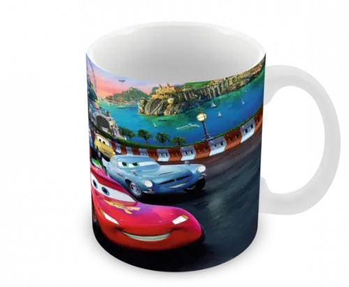 Caneca Polímero Carros Disney Personalizada