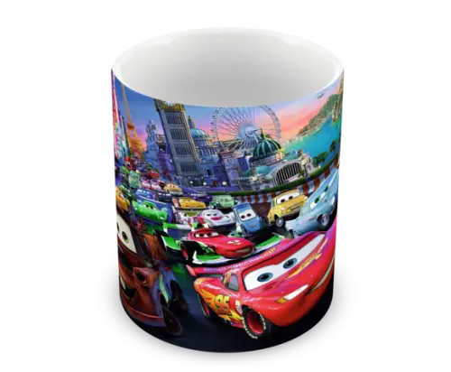 Caneca Polímero Carros Disney Personalizada