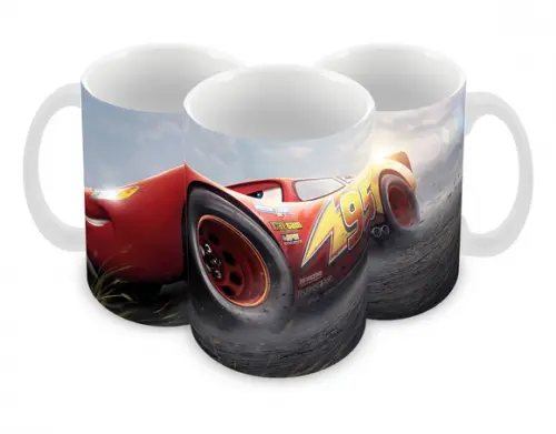 Caneca Polímero Carros Disney Personalizada