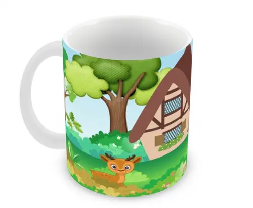 Caneca Polímero Chapeuzinho Vermelho Personalizada