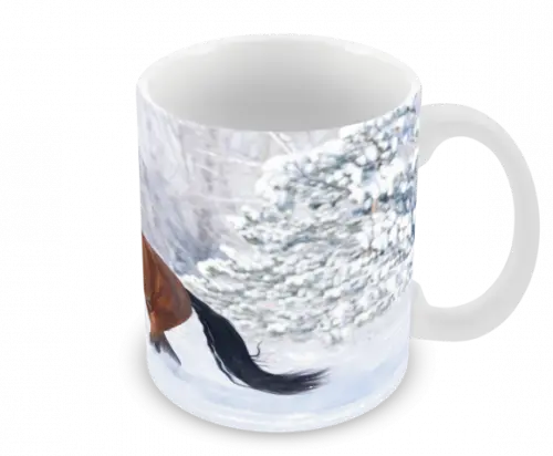 Caneca Polímero Cavalos Personalizada