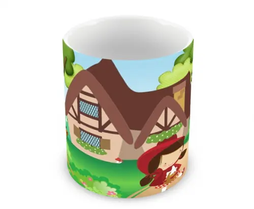 Caneca Polímero Chapeuzinho Vermelho Personalizada