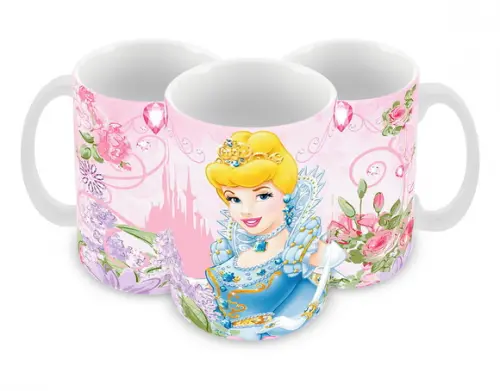 Caneca Polímero Cinderela Personalizada