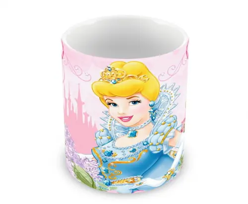 Caneca Polímero Cinderela Personalizada